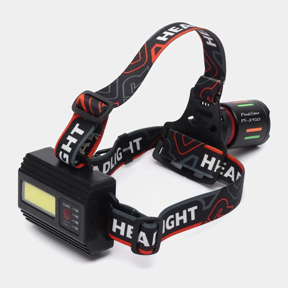 Şarjlı Profesyonel Zoomlu Kamp Avcı Balıkçı Kafa Lambası Feneri PS-2910 - Resim 2