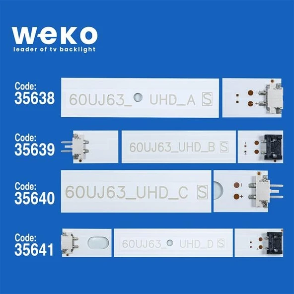 Wkset-5198 35638X3 35639X3 35640X2 35641X2 Lg 60 Uhd Nbh 60Uj63_Uhd 10 Adet Led Bar - Resim 2