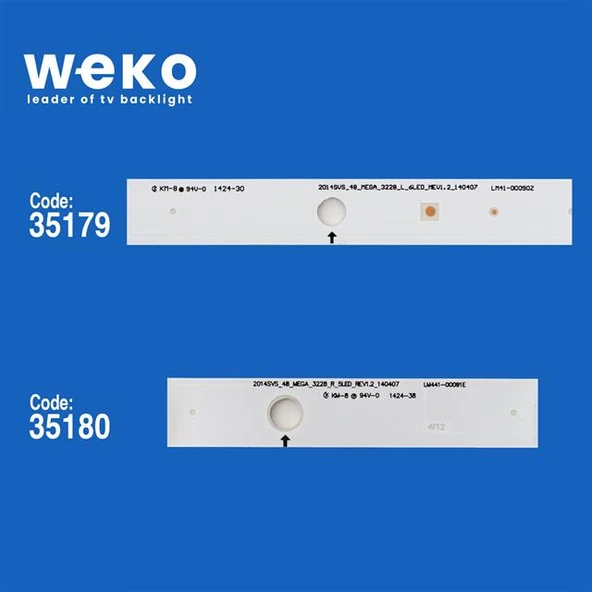 Wkset-5137 35179X4 35180X4 Samsung_2014Svs_48_Mega_3228 8 Adet Led Bar - Resim 2
