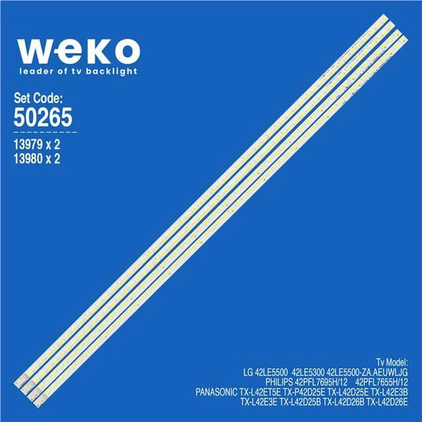 Wkset-5265 13979X2 13980X2 42 V5 Edge Fhd Rev 0.1 4 Adet Led Bar (57Led) - 1