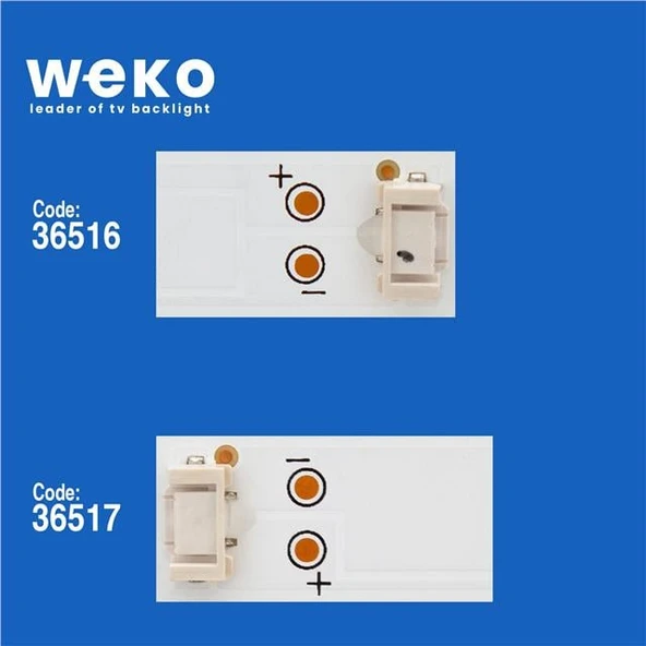 Wkset-5760 36516X4 36517X4 Rf-Az550e30-0501A 0601B 8 Adet Led Bar ( Tvnizin içindeki led barla aynısı olduğunu görmeden almayınız. Led bar ürünlerinde paket açıldığında iade kabul edilmemektedir. ) - Resim 3