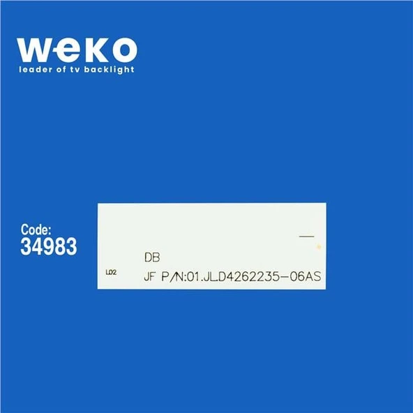 Wkset-5514 34983X5 Db Jf P/N:01.Jl.D4262235-06As  5 Adet Led Bar ( Tvnizin içindeki led barla aynısı olduğunu görmeden almayınız. Led bar ürünlerinde paket açıldığında iade kabul edilmemektedir. ) - Resim 2