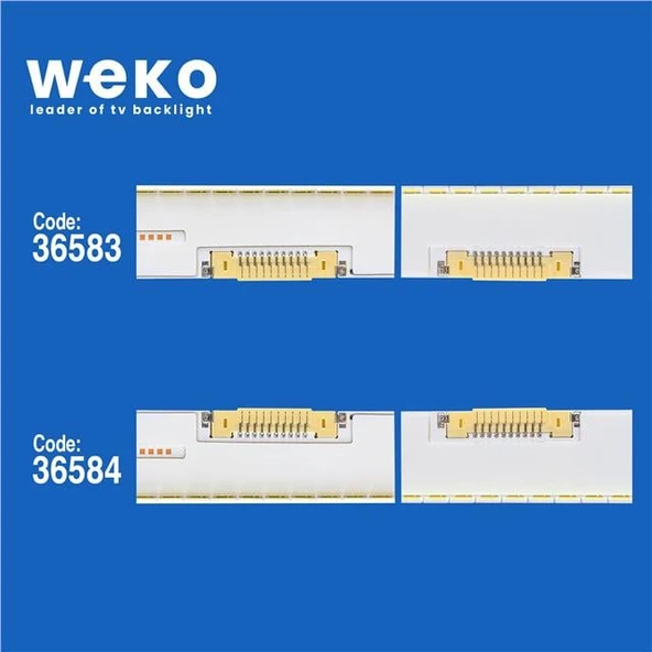 Wkset-5464 36583X1 36584X1 Samsung_2014Svs48_7032Snb_U8500 2 Adet Led Bar Çift Soket - 2