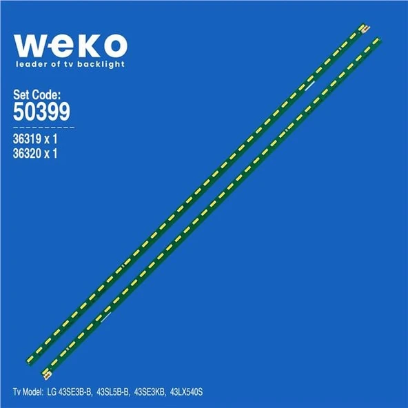 Wkset-5399 36319X1 36320X1 43 V15 Art3 Fhd Rev1.1 2 Adet Led Bar (39Led) ürün görseli