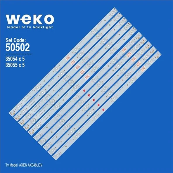 Wkset-5502 35054X5 35055X5 Hl-2A480A28-0302 10 Adet Led Bar ( Tvnizin içindeki led barla aynısı olduğunu görmeden almayınız. Led bar ürünlerinde paket açıldığında iade kabul edilmemektedir. ) ürün görseli 1
