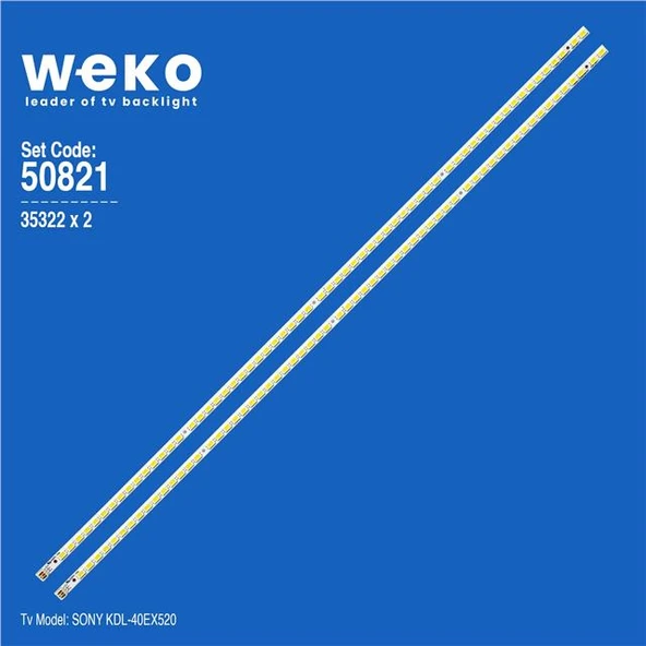 Wkset-5821 35322X2 Sts400a42_62Led_Rev.1 2 Adet Led Bar (62Led) ( Tvnizin içindeki led barla aynısı olduğunu görmeden almayınız. Led bar ürünlerinde paket açıldığında iade kabul edilmemektedir. ) ürün görseli