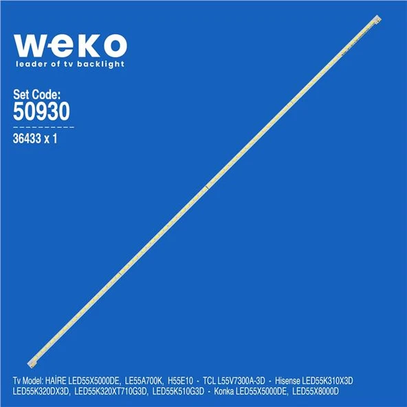 Wkset-5930 36433X1 Sts550a66_80Led_Rev0.1_111117 1 Adet Led Bar (80Led) ürün görseli 1