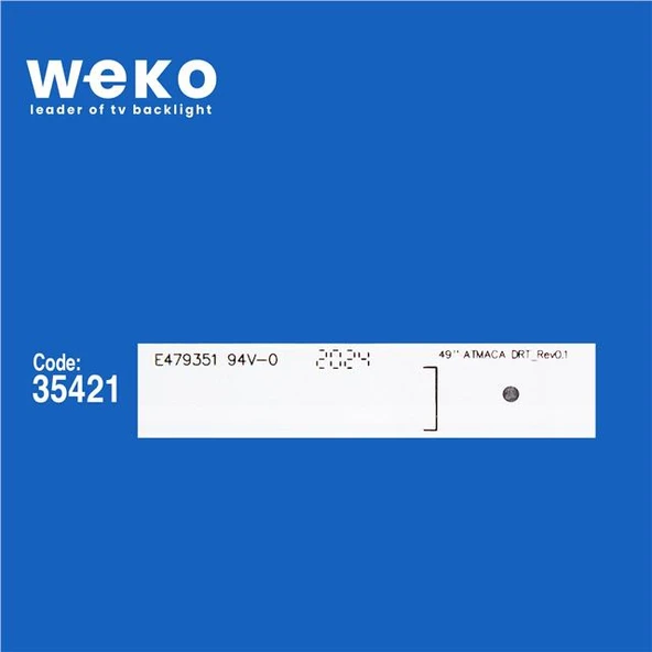 Wkset-5430 35421X7 49 Atmaca Drt_Rev.01  7 Adet Led Bar ( Tvnizin içindeki led barla aynısı olduğunu görmeden almayınız. Led bar ürünlerinde paket açıldığında iade kabul edilmemektedir. ) - Resim 2