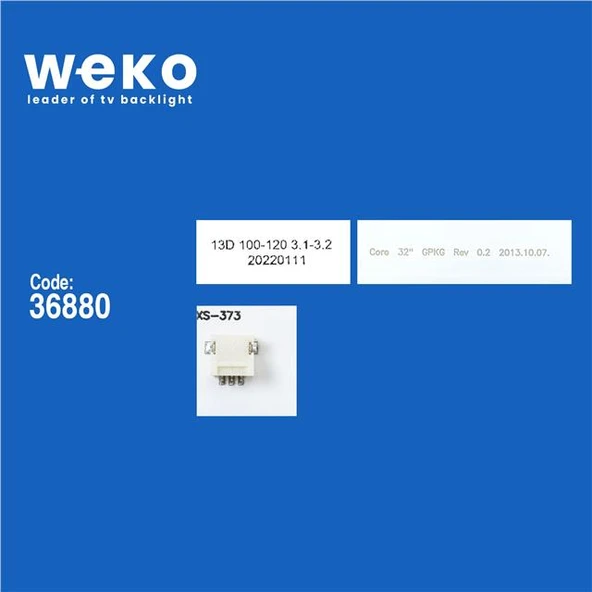 Wkset-6088 36880X3 Core 32 6Pkg Rev 0.2 Pev3232-01Y 3 Adet Led Bar ( Tvnizin içindeki led barla aynısı olduğunu görmeden almayınız. Led bar ürünlerinde paket açıldığında iade kabul edilmemektedir. ) - Resim 2
