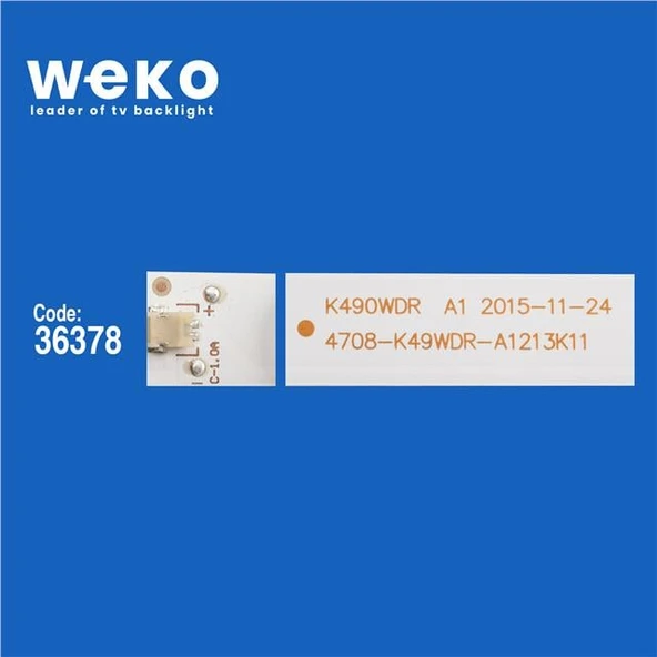 Wkset-5879 36378X12 K490wd B1 4708-K49wd7-B1213K01 12 Adet Led Bar ( Tvnizin içindeki led barla aynısı olduğunu görmeden almayınız. Led bar ürünlerinde paket açıldığında iade kabul edilmemektedir. ) - Resim 2