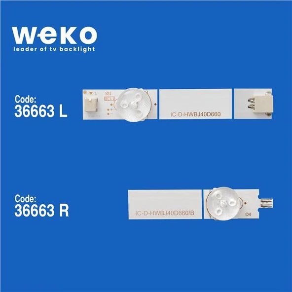 Wkset-5692 36663X3 Ic-D-Hwbj40d660 9P84 3 Adet Led Bar (Bölünmüş Ürün) 6 Parça - Resim 2