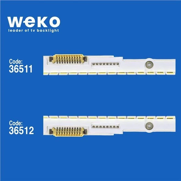 Wkset-5442 36511X1 36512X1 50Nnb 3D-7032Led-Mcpcb 2 Adet Led Bar (76Led) - Resim 2