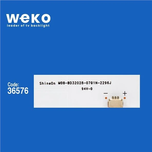 Wkset-5782 36526X3 Shineon M08-Bd32028-0701N-2296 3 Adet Led Bar ( Tvnizin içindeki led barla aynısı olduğunu görmeden almayınız. Led bar ürünlerinde paket açıldığında iade kabul edilmemektedir. ) - Resim 2