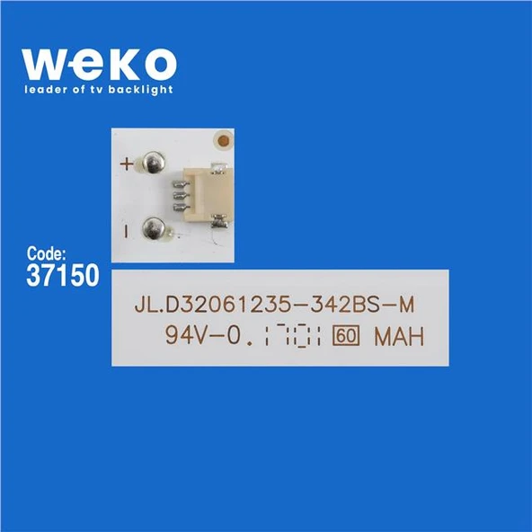 Wkset-6424 37150X3 Dled32ahxl 3X6 0004  3 Adet Led Bar ( Tvnizin içindeki led barla aynısı olduğunu görmeden almayınız. Led bar ürünlerinde paket açıldığında iade kabul edilmemektedir. ) - Resim 2