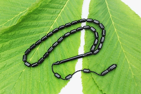 Oltu Taşı Kapsül Model Sistemli Tespih - Resim 2