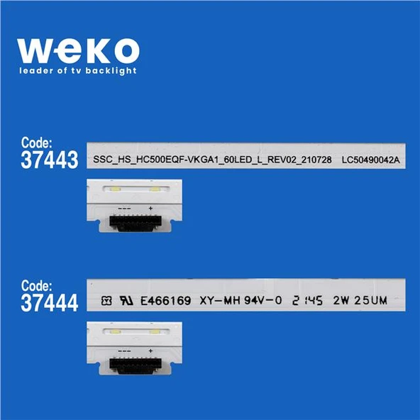 Wkset-6784 37443X1 37444X1 Ssc_Hs_Hc500eqf_Vkga1_60Led_L/R  2 Adet Led Bar (60Led) - 2
