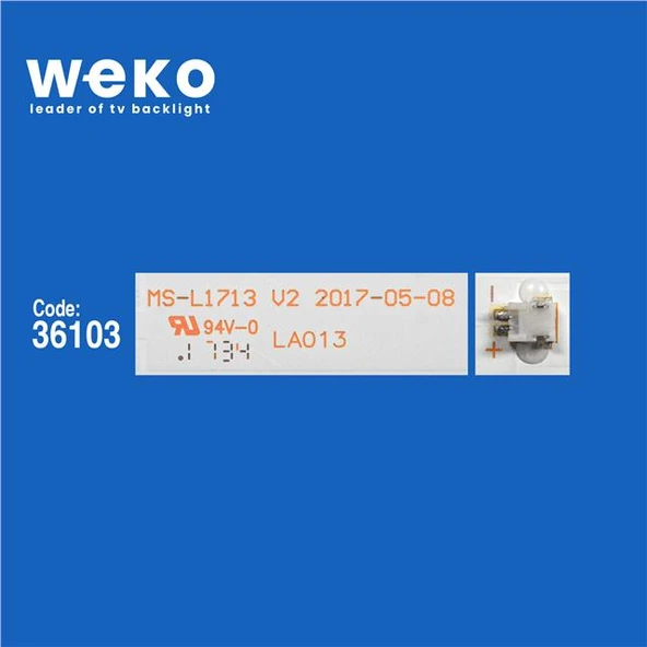 Wkset-6533 36103X3 Ms-L1713 V2 Sj.Cx.D4200402-3030Cs-M  3 Adet Led Bar - Resim 2