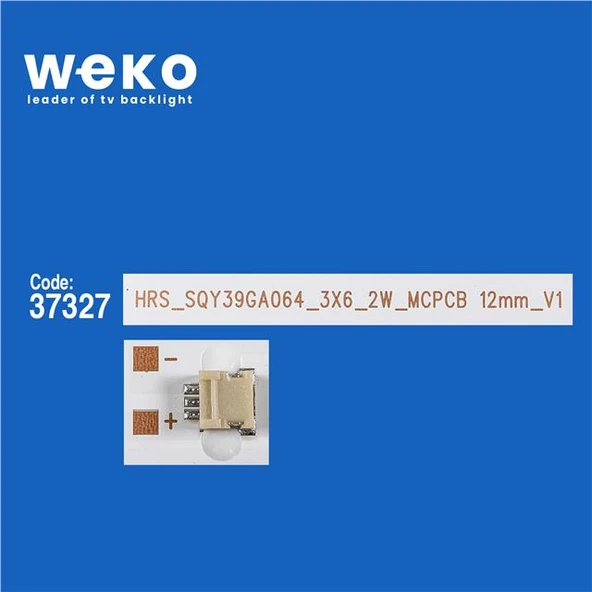 Wkset-6658 37327X3 Hrs_Sqy39ga064_3X6_2W_Mcpcb 12Mm_V1 3 Adet Led Bar - Resim 2