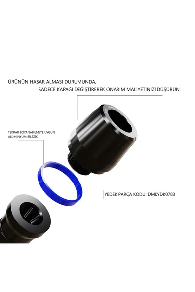 Dmk Motosiklet Aksesuar Yamaha YZF R25 Uyumlu Grenaj Koruma Takozu (2014-2018) (MAVİ) - 3