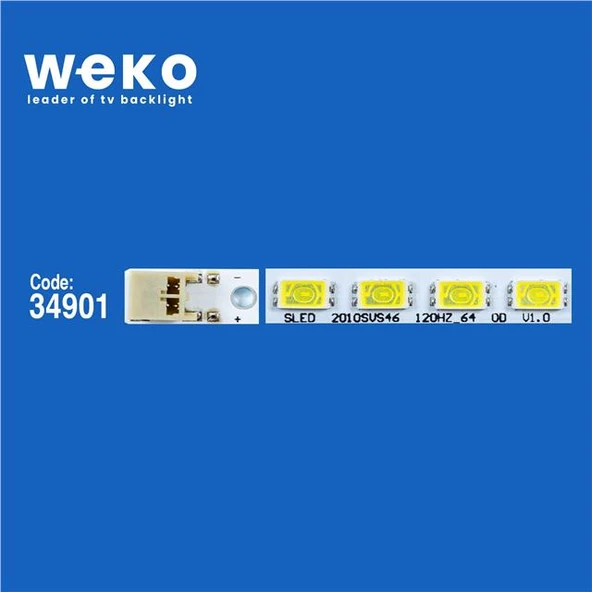 Wkset-6559 34901X4 Lmb-4600Bm12  4 Adet Led Bar (64Led) ( Tvnizin içindeki led barla aynısı olduğunu görmeden almayınız. Led bar ürünlerinde paket açıldığında iade kabul edilmemektedir. ) - Resim 2
