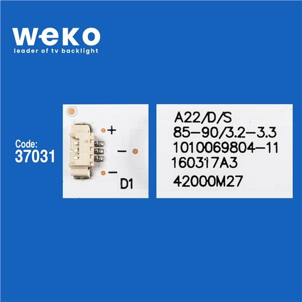 Wkset-6298 37031X4 Led42d15-01 (C) 3034201520V  4 Adet Led Bar ( Tvnizin içindeki led barla aynısı olduğunu görmeden almayınız. Led bar ürünlerinde paket açıldığında iade kabul edilmemektedir. ) - Resim 2
