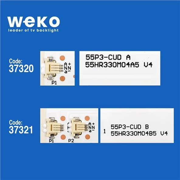 Wkset-6652 37320X8 37321X1 Gıc55lb87/88_3030F 2.1_V0.1_20170118 9 Adet Led Bar - Resim 2