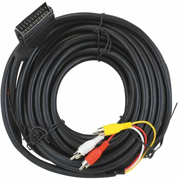 Scart 3RCA 10 Metre Kablo ürün görseli 1