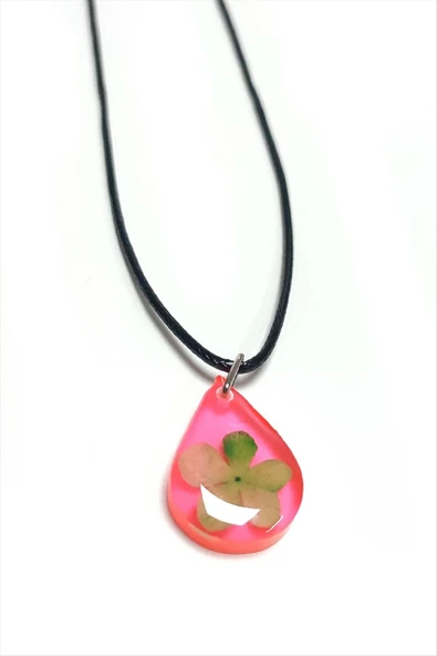 Kartopu Çiçeği Damla Epoksi Kolye ürün görseli