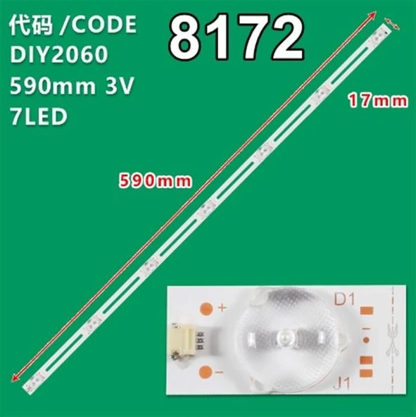 32Inch Universal Dled 3V 1W 7 Ledli 59 Cm 1,8 Cm No:444 - 3