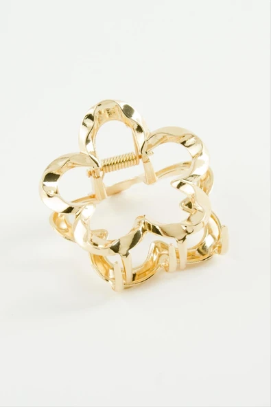 Çiçek Burgulu Metal Mandal Toka 6 cm