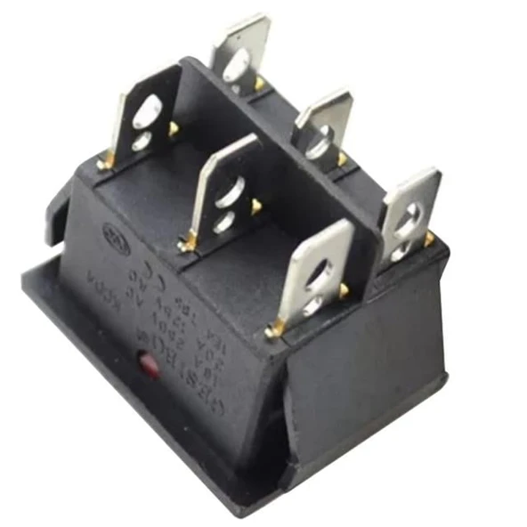 Tekli Soba Anahtarı 6 Pin Geniş Işıklı (On-Off) IC-105 - Resim 2