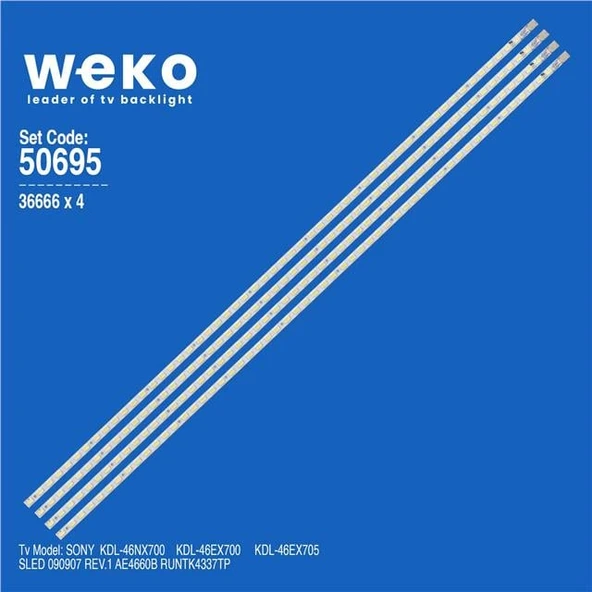 Wkset-5695 36666X4 Sled 090907 Rev.1 Ae4660b Runtk4337tp 4 Adet Led Bar (54Led)