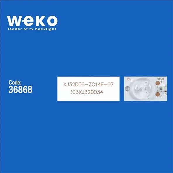 Wkset-6078 36868X3 Xj32d06-Zc14f-07 303Xj320034 3 Adet Led Bar ( Tvnizin içindeki led barla aynısı olduğunu görmeden almayınız. Led bar ürünlerinde paket açıldığında iade kabul edilmemektedir. ) - Resim 2