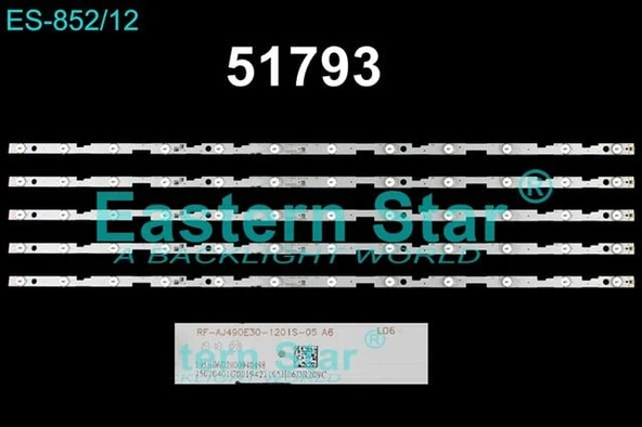 Wkset-6793 37458X5 Rf-Aj490e30-1201S-05 A6  5 Adet Led Bar ( Tvnizin içindeki led barla aynısı olduğunu görmeden almayınız. Led bar ürünlerinde paket açıldığında iade kabul edilmemektedir. ) ürün görseli 1