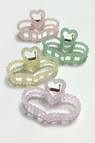 Kalp Renkli Mandal Toka 9 cm - Resim 3