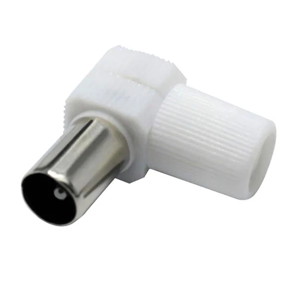 60 Ohm L Erkek Beyaz Anten Fişi ürün görseli 1