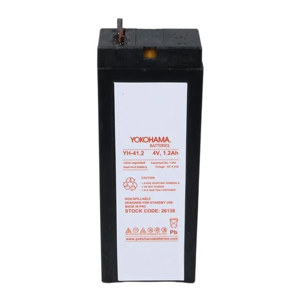 Yokohama YH-41.2 4 Volt - 1.2 Amper (34X65x22 Mm) - 3