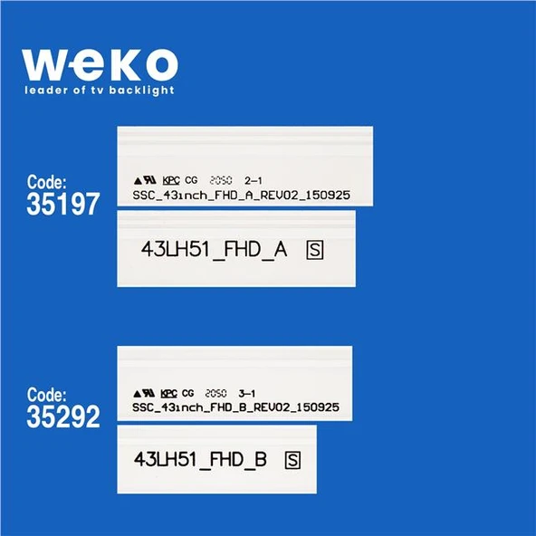 Lg 43LX570H 43'' İnç 6 Adet Tv Led Bar ( Tvnizin içindeki led barla aynısı olduğunu görmeden almayınız. Led bar ürünlerinde paket açıldığında iade kabul edilmemektedir. ) - Resim 2