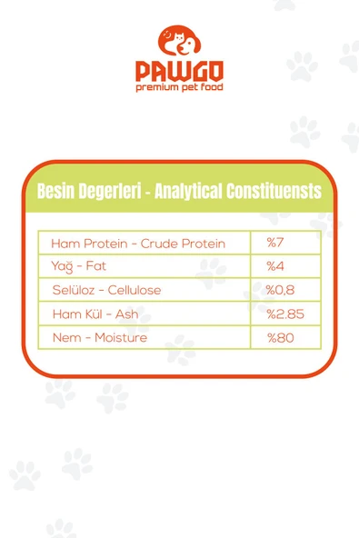 Pawgo Lamb Luxe | Kuzulu | 400g X 12 | Parça Etli | Kedi Yaş Mama |
