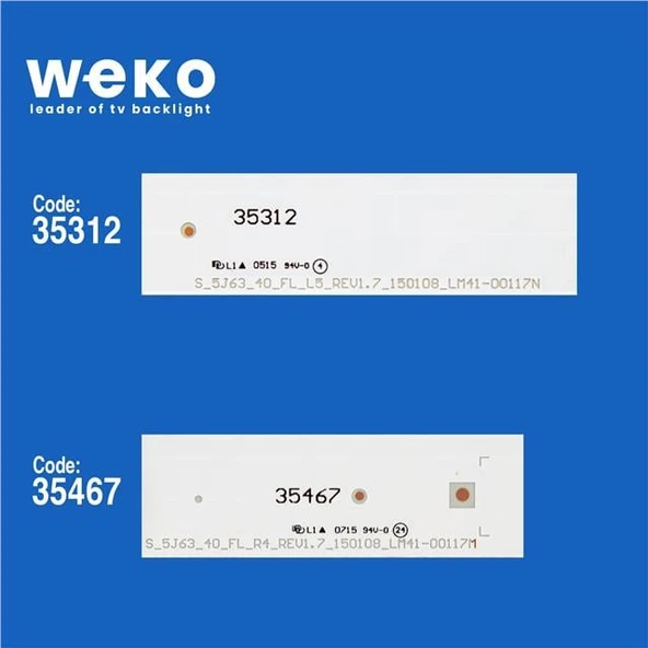 Samsung UE40J6370 40'' İnç 8 Adet Tv Led Bar - 2