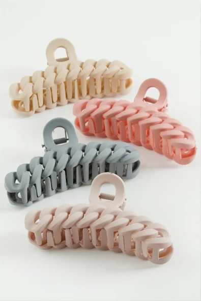 Zincir Şekilli Renkli Mandal Toka 11 cm - Resim 3