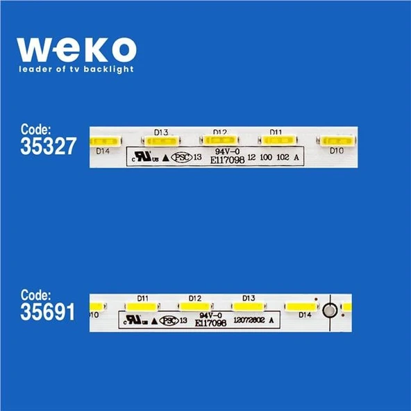 Sharp Lc-50LE752V 50'' İnç 2 Adet Tv Led Bar ( Tvnizin içindeki led barla aynısı olduğunu görmeden almayınız. Led bar ürünlerinde paket açıldığında iade kabul edilmemektedir. ) - Resim 2