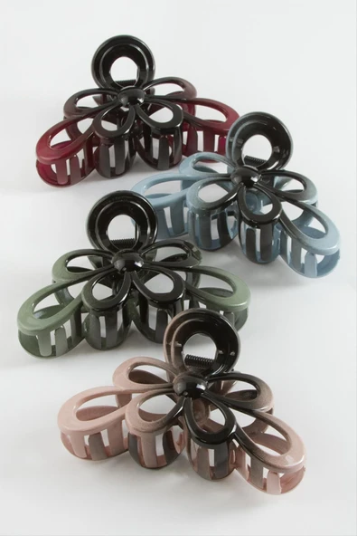 Çiçek Renkli Mandal Toka 12 cm