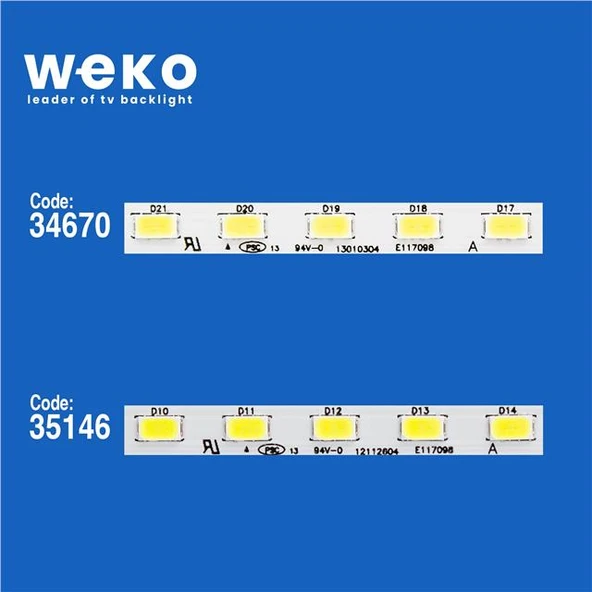 Philips 50Pfl3008 50'' İnç 2 Adet Tv Led Bar ( Tvnizin içindeki led barla aynısı olduğunu görmeden almayınız. Led bar ürünlerinde paket açıldığında iade kabul edilmemektedir. ) - Resim 2