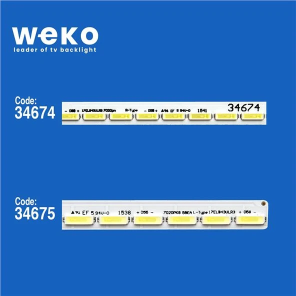 Hi-Level 43UHL900 43'' İnç 2 Adet Tv Led Bar ( Tvnizin içindeki led barla aynısı olduğunu görmeden almayınız. Led bar ürünlerinde paket açıldığında iade kabul edilmemektedir. ) - Resim 2