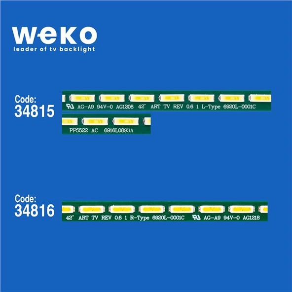 Vestel 42PF8231 42'' İnç 2 Adet Tv Led Bar ( Tvnizin içindeki led barla aynısı olduğunu görmeden almayınız. Led bar ürünlerinde paket açıldığında iade kabul edilmemektedir. ) - Resim 2