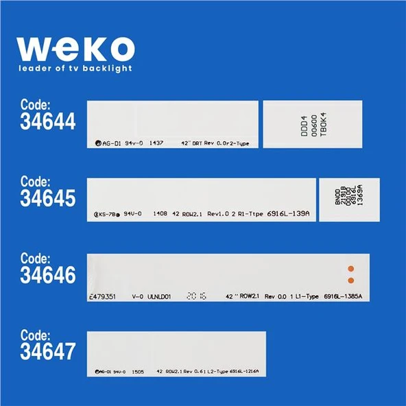 Sunny Sn042dld12at003-Smf 42'' İnç 12 Adet Tv Led Bar ( Tvnizin içindeki led barla aynısı olduğunu görmeden almayınız. Led bar ürünlerinde paket açıldığında iade kabul edilmemektedir. ) - Resim 2