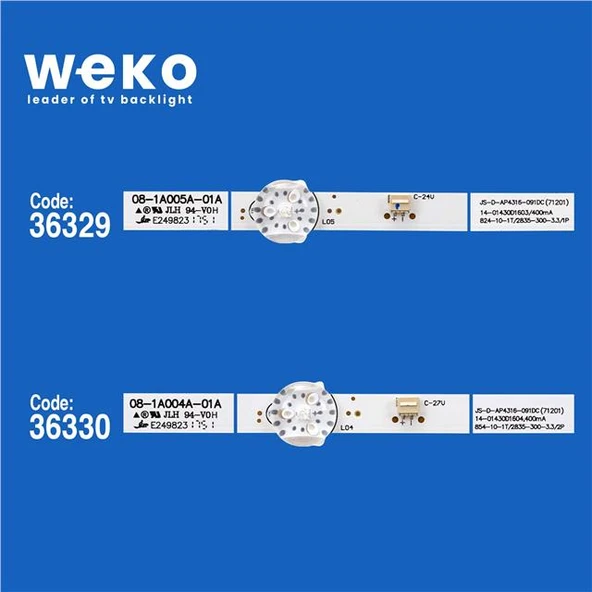 Senko LY430-DH01W  43'' 3 Adet Tv Led Bar ( Tvnizin içindeki led barla aynısı olduğunu görmeden almayınız. Led bar ürünlerinde paket açıldığında iade kabul edilmemektedir. ) - Resim 2