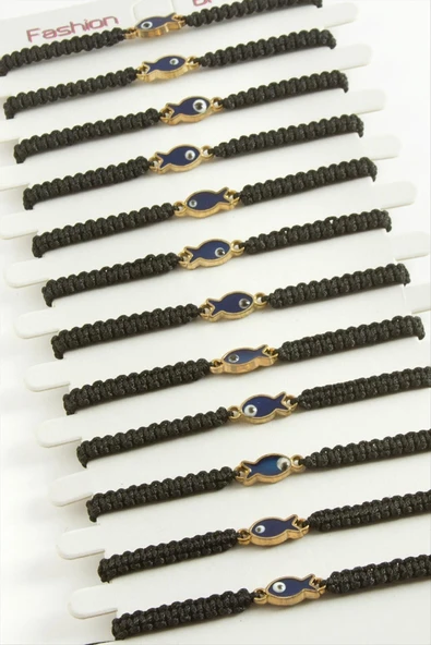 Balık Makrome Örgülü Bileklik ürün görseli 1