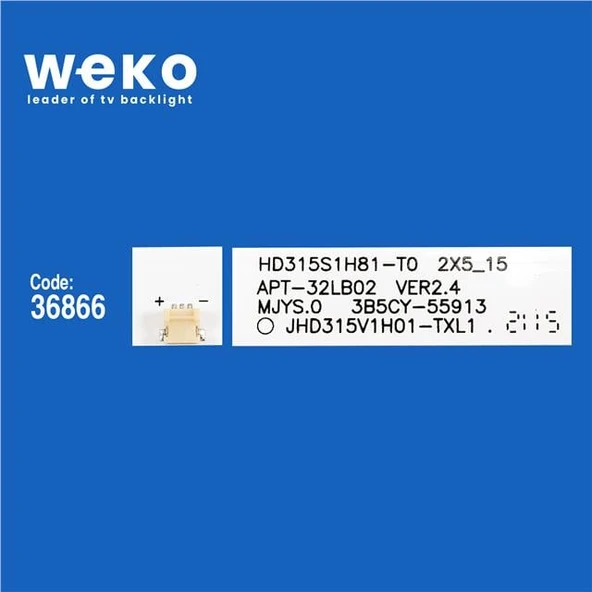 Hisense 32H4030F1 32'' 2 Adet Tv Led Bar ( Tvnizin içindeki led barla aynısı olduğunu görmeden almayınız. Led bar ürünlerinde paket açıldığında iade kabul edilmemektedir. ) - Resim 2